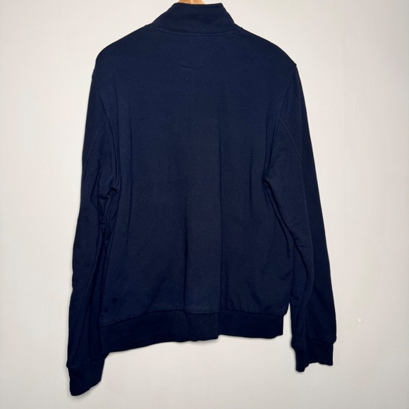 Bonobos Mock Neck Cotton Button Navy Cardigan Sz L - Picture 5 of 5